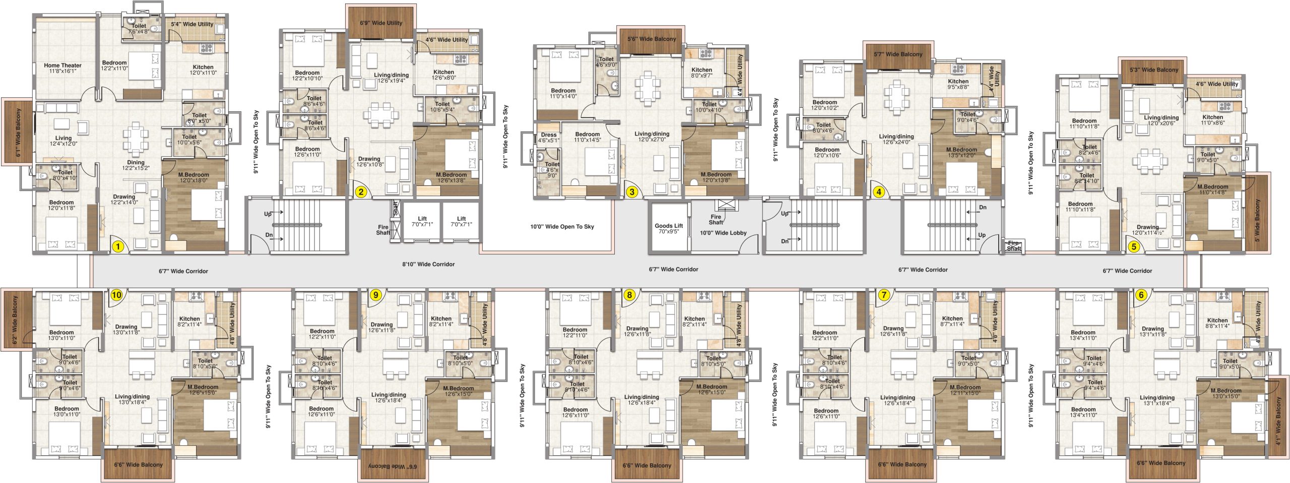 Block A Floor Plan - Oorjita Vedant