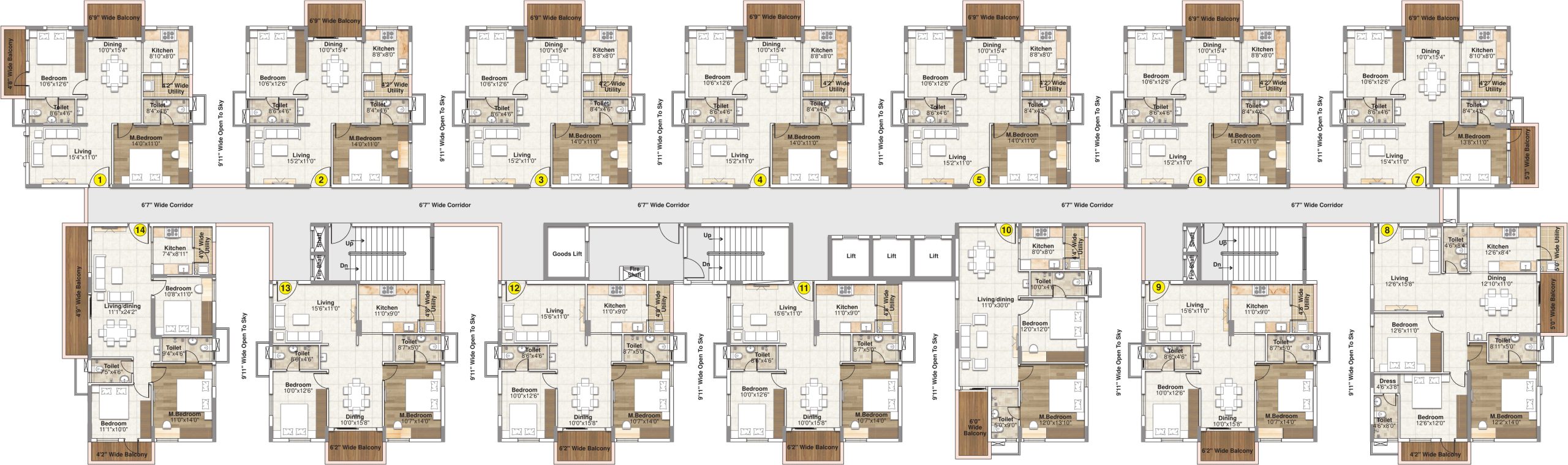 Block C Floor Plan - Oorjita Vedant