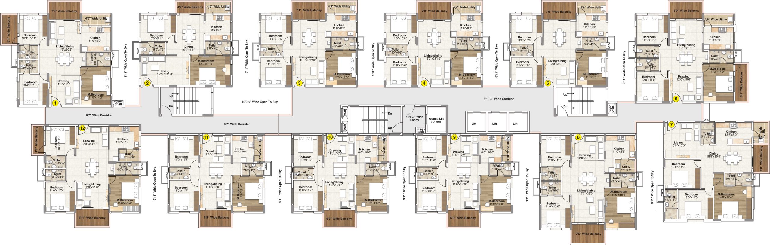 Block D Floor Plan - Oorjita Vedant